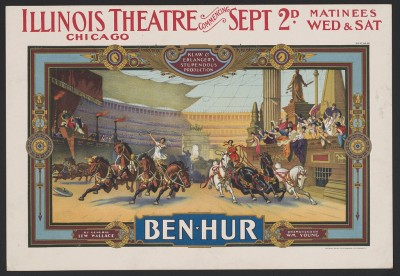 Ben Hur, plakat za predstavu, Čikago 1901.