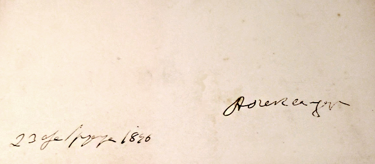 Potpis kralja Aleksandra I Obrenovića iz 1896. g.