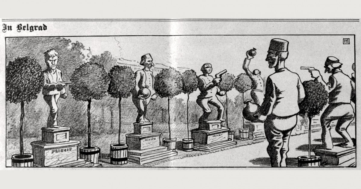Beogradski spomenici predstavljeni u austrijskoj štampi 1914. godine